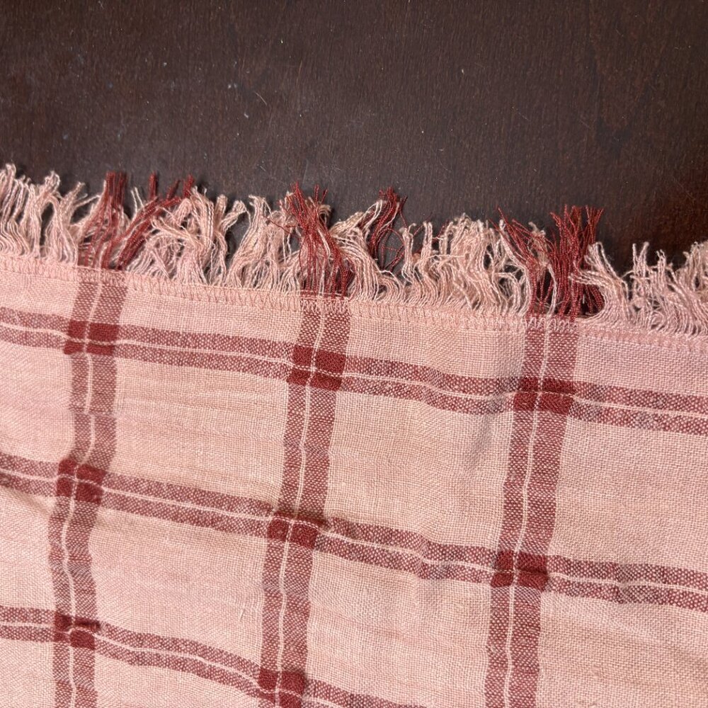 Anthropologie Fringe Placemats New Set of 2 Linen 16x14 - Picture 2 of 9